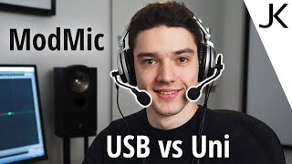 ModMic USB and ModMic Uni REVIEW  Gaming Headset Microphone from Antlion [upl. by Dnomsaj]