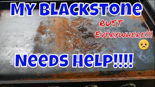 How to restore a rusty Blackstone griddle top [upl. by Novihs580]