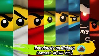 REUPLOAD Every Recap Previously on Ninjago  LEGO Ninjago Masters of Spinjitzu [upl. by Chaddie]