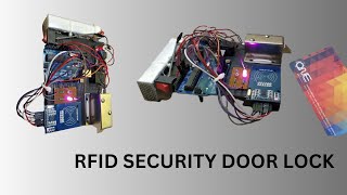 RFID Security Door Lock Project Using Solenoid Lock  RFID Solenoid lock [upl. by Etnod]