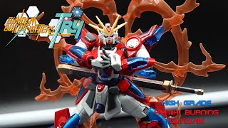 High Grade Kamiki Burning Gundam Review [upl. by Ahpla997]