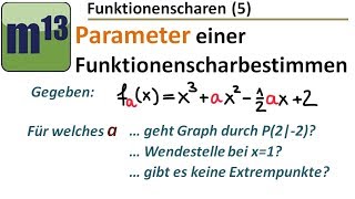 5 Parameter einer Funktionenschar bestimmen [upl. by Wrand]