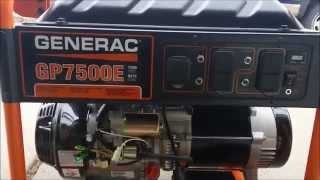 Generac GP7500E Consumer Review  The Good The Bad and The Ugly [upl. by Arissa]