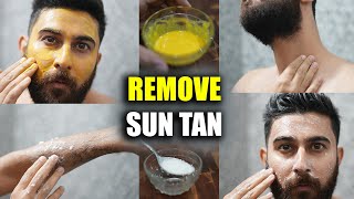 5 NATURAL REMEDIES TO REMOVE SUN TAN FAST AT HOME  Remove Sun Tan From Face Arms amp Neck [upl. by Eicyal]