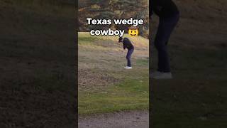 JACK NICKLAUS WOULD HAVE BEEN IMPRESSED 😱 Texas wedge from the rough 🤠 fyp golf foryou [upl. by Nicol]