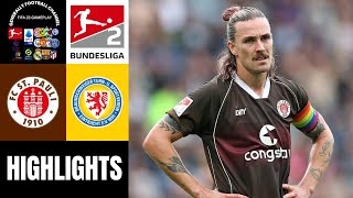 STPauli vs Eintracht Braunschweig 22Spieltag Bundesliga 2 Highlights [upl. by Ahtiuqal191]