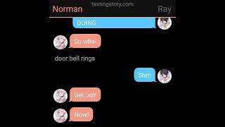 HES RIGHT BEHIND MEnorray texting storytpnpart 2 stalker au [upl. by Namharludba]