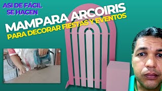 Cómo hacer Mobiliarios ESTRUCTURA DE MADERA Para colgar Fondos en Decoracioanes de Fiestas DIY [upl. by Hardy]