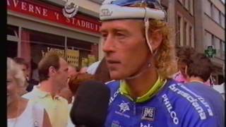 Criterium muur van Geraardsbergen 1995 winnaar Eric Vanderaerden [upl. by Ahsika]