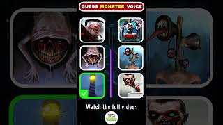 Can you guess the Monsters voice correctly Which Monsters voice is the scariest  Eat Monsters [upl. by Lyrpa]