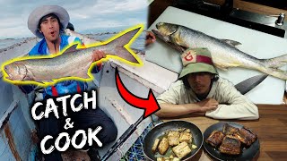 Nahuli Namin Sa Manila Bay  How to Catch and Cook Threadfin Salmon  Mamale [upl. by Naoj]