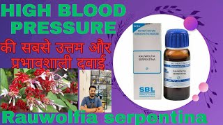 Rauwolfia Serpentina Q Explained  Homeopathic Medicine for High BP  High Blood Pressure  सर्पगंधा [upl. by Alethea]