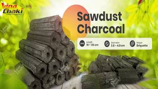 How Sawdust Briquette Charcoal is made  by Vinachaki [upl. by Papageno442]