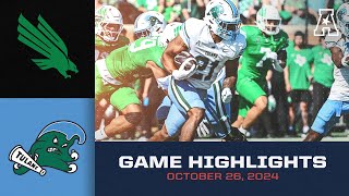 Game Highlights Tulane vs North Texas Oct 26 2024 [upl. by Desiri]