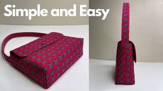 How to Sew a Hand Bag Simple and So Fast  Easy DIY AmyGDIY [upl. by Eelarak]