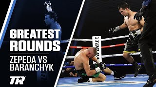 Zepeda Rises Up And Knocks Out Baranchyk  GREATEST BOXING ROUNDS [upl. by Orna843]