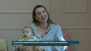 Nutricionista materna infantil explica as melhores técnicas de amamentação [upl. by Ellasal]