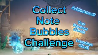 Collect Note Bubbles Challenge  Faded Castle Fontaine  Genshin Impact [upl. by Eynobe]