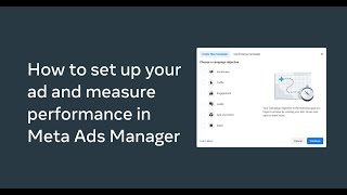 How to set up your ad and measure performance in Meta Ads Manager [upl. by Kreitman409]