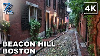 4K Walking around Beacon Hill Boston [upl. by Boesch]