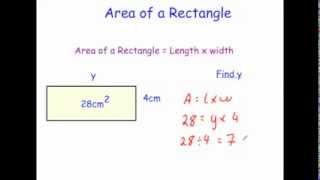 Area of a Rectangle  Corbettmaths [upl. by Chace]