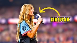 Ingrid Andress was DRUNK During the National Anthem [upl. by Pancho]