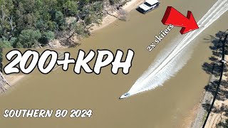 Thrilling Southern 80 Ski Race Speeding Along the Mighty Murray River [upl. by Auqeenahs]