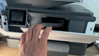 HP Drucker Papierstau entfernen am OfficeJet Pro 9010 Serie Drucker Entstören Bedienunsganleitung [upl. by Vincelette]