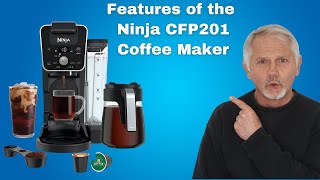 Features of the Ninja CFP201 DualBrew System 12 Cup Coffee Maker [upl. by Htiekel]