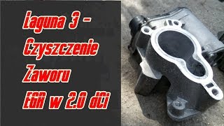 Renault Laguna 3  Czyszczenie zaworu EGR 20 dCi 150ps  Egr valve cleaning [upl. by French]