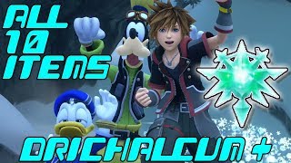 ALL 10 TREASURES in FROZEN SLIDER  KINGDOM HEARTS 3  Quick Quest [upl. by Rickart]