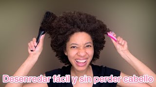 Cómo desenredar el cabello fácil solo con aceite👏 desenreda sin dolor el cabello muy enredado [upl. by Ladiv]