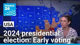 2024 presidential election US early voting process explained • FRANCE 24 English [upl. by Anirad478]