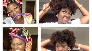 HOW I USE FLEXI RODSBENDY ROLLERS ON MY NATURAL HAIR [upl. by Adnawyt]