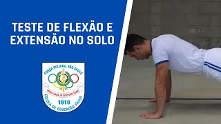 TAF PMESP  TESTE DE FLEXÃO E EXTENSÃO NO SOLO [upl. by Meil]