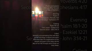 Psalms and Lessons Monday After Second Sunday in Epiphany [upl. by Cir]