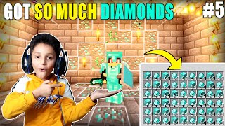 I GOT SO MUCH DIAMONDS IN MINECRAFT  GAMEPLAY5  MINECRAFT SURVIVAL [upl. by Imrots]