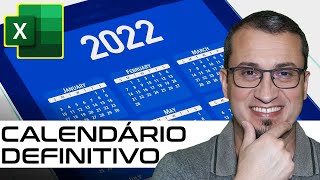 ✅Como Criar um CALENDÁRIO no EXCEL de Modo PROFISSIONAL [upl. by Enilemme]