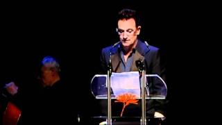 Bono U2 recites a poem to Anton Corbijn [upl. by Yerxa901]