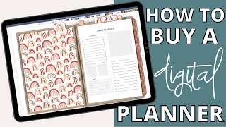 How to Buy a Digital Planner From Etsy and Upload To Goodnotes App [upl. by Bud]