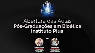 Abertura das Aulas  PósGraduação em Bioética PIUS [upl. by Idalina]