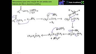 225 Mecanismo de redução de amida  LiAlH4 [upl. by Jez]