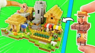 I Built a VILLAGE With Magnetic Minecraft Blocks [upl. by Sheaff587]