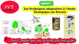 TC SVT  Chapitre 1 Les Techniques adaptatives à l’étude Écologique sur Terrain  cours amp activités [upl. by Starlin]