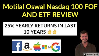 Motilal Oswal Nasdaq 100 Fund of Fund and ETF Review  How To Invest in US Stocks From India [upl. by Cinnamon]