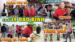 Quanglinhvlogs  Ca Sĩ Lê Bảo Bình Đến Thăm Trụ Sở TCPQuang Linh Farm Tặng Quà Cho Bà Con Dân Bản [upl. by Bartolome101]