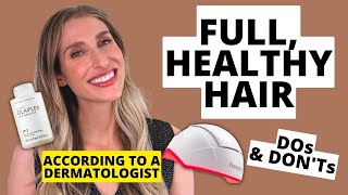 Dermatologists Tips to Achieve Healthy Full Hair at Home DOs amp DONTs  Dr Sam Ellis [upl. by Warfield]