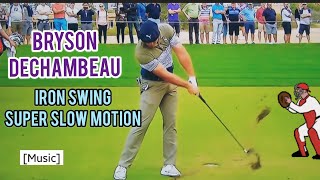 Bryson Dechambeau Golf Swing in Super Slow Motion face on [upl. by Avi720]