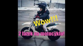 2latek na motocyklu  Johny Rider  Pit bike YCF dla dzieci [upl. by Nessim]