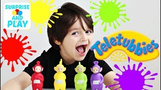 New Teletubbies Family Figure Pack Unboxing and Learn Colors Numbers and Sizes [upl. by Niawtna]